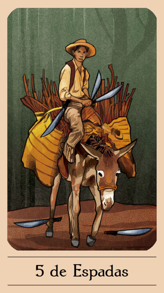 5 de Espadas — Tarô de Yala