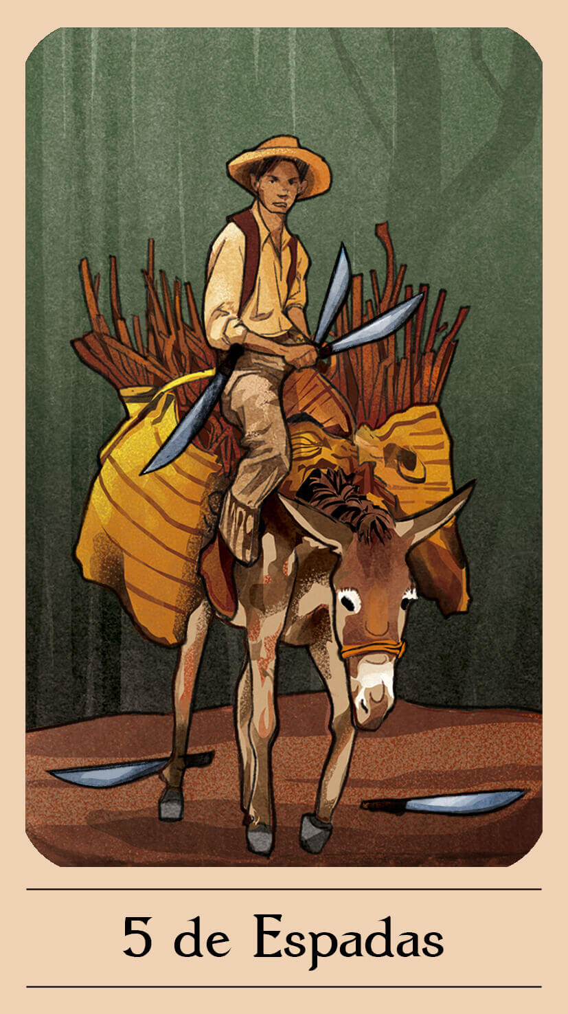 5 de Espadas — Tarô de Yala