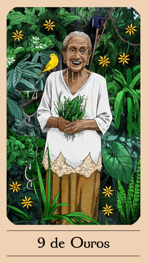 9 de Ouros — Tarô de Yala