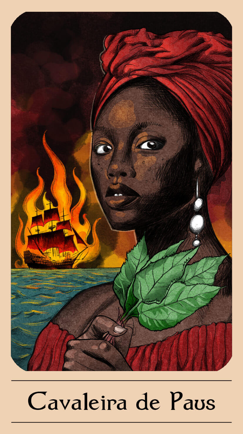 Cavaleira de Paus — Tarô de Yala