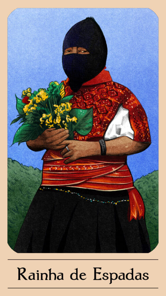 Rainha de Espadas — Tarô de Yala