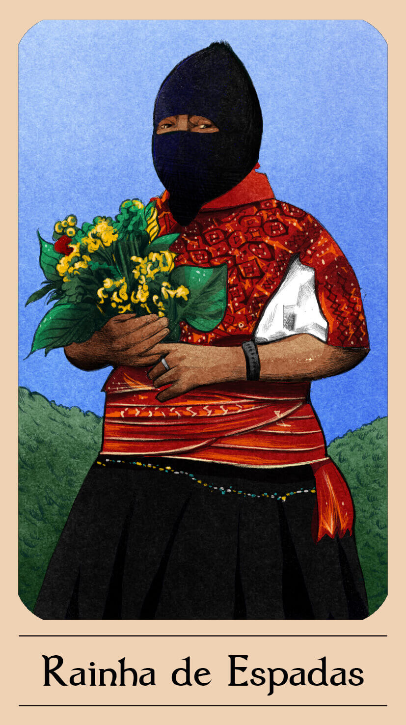 Rainha de Espadas — Tarô de Yala
