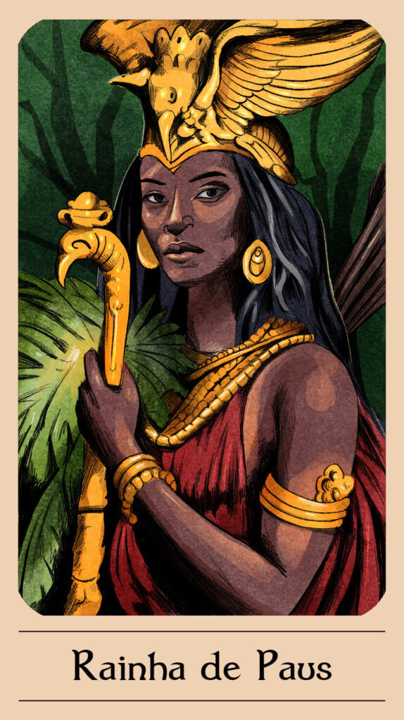 Rainha de Paus — Tarô de Yala