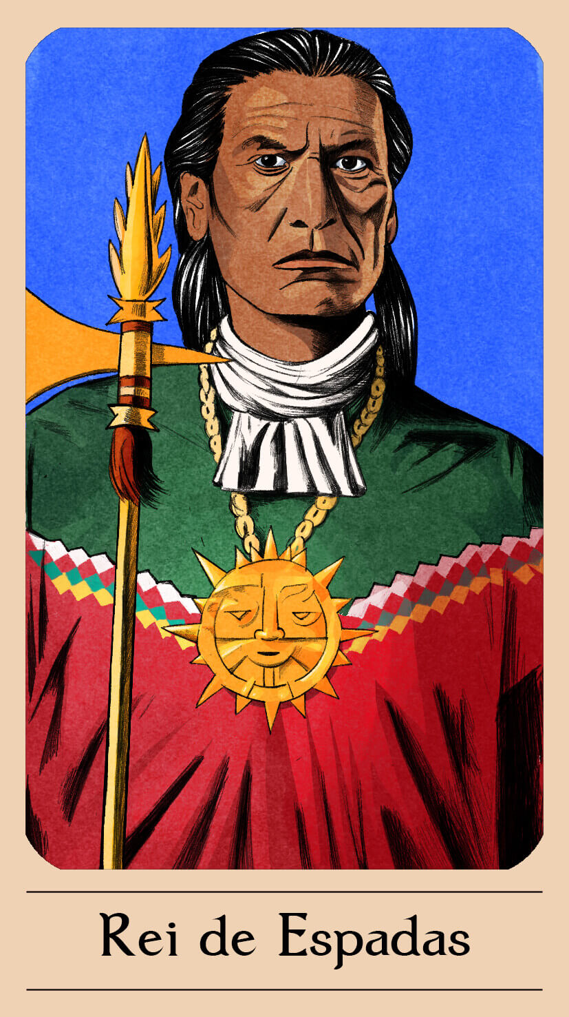 Rei de Espadas — Tarô de Yala